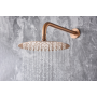 OLIMPO SHOWER KIT WITH TWO-WAY MIXER BRUSHED ROSE GOLD + SHOWERHEAD AND HAND SHOWER