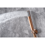 OLIMPO SHOWER KIT WITH TWO-WAY MIXER BRUSHED ROSE GOLD + SHOWERHEAD AND HAND SHOWER