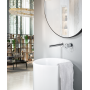 OLIMPO WALL-MOUNTED BASIN MIXER WITH BUILT-IN PART CHROME
