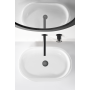 OLIMPO WALL-MOUNTED BASIN MIXER WITH BLACK MATT BUILT-IN PART