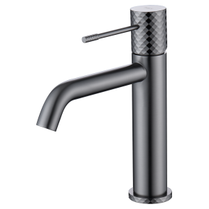 GENOVA MISCELATORE LAVABO SENZA SCARICO BLACK GUN METAL