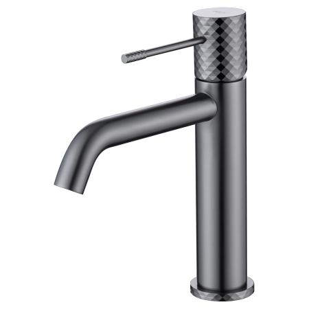 GENOVA MISCELATORE LAVABO SENZA SCARICO BLACK GUN METAL