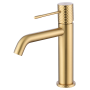 GENOVA MISCELATORE LAVABO SENZA SCARICO ORO SPAZZOLATO