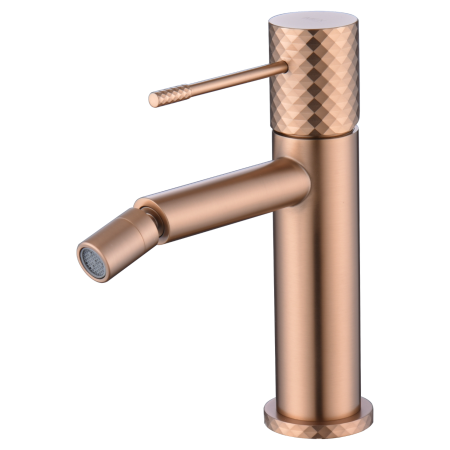 GENOVA MISCELATORE BIDET SENZA SCARICO ORO ROSA SPAZZOLATO