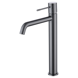GENOVA MISCELATORE LAVABO ALTO SENZA SCARICO BLACK GUN METAL