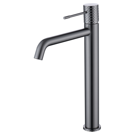 GENOVA MISCELATORE LAVABO ALTO SENZA SCARICO BLACK GUN METAL