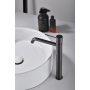 GENOVA MISCELATORE LAVABO ALTO SENZA SCARICO BLACK GUN METAL