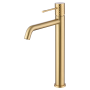 GENOVA MISCELATORE LAVABO ALTO SENZA SCARICO ORO SPAZZOLATO