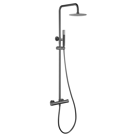 GENOVA BLACK GUN THERMOSTATIC SHOWER COLUMN METAL