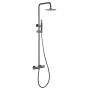 GENOVA BLACK GUN THERMOSTATIC SHOWER COLUMN METAL