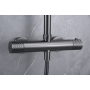 GENOVA BLACK GUN THERMOSTATIC SHOWER COLUMN METAL
