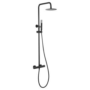 GENOVA BLACK MATT THERMOSTATIC SHOWER COLUMN