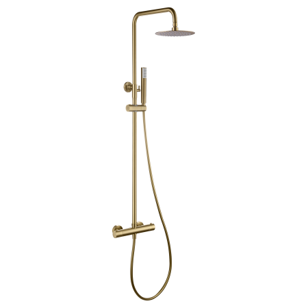 GENOVA BRUSHED GOLD THERMOSTATIC SHOWER COLUMN