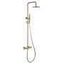 GENOVA BRUSHED GOLD THERMOSTATIC SHOWER COLUMN