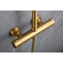 GENOVA BRUSHED GOLD THERMOSTATIC SHOWER COLUMN
