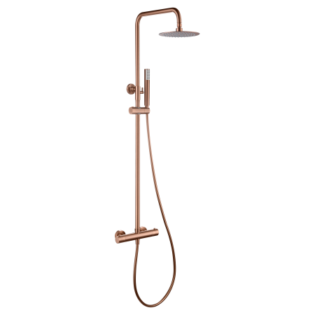 GENOVA BRUSHED ROSE GOLD THERMOSTATIC SHOWER COLUMN