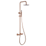 GENOVA BRUSHED ROSE GOLD THERMOSTATIC SHOWER COLUMN