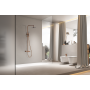 GENOVA BRUSHED ROSE GOLD THERMOSTATIC SHOWER COLUMN