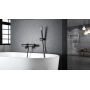 GENOVA EXTERNAL THERMOSTATIC BATHTUB MIXER WITH BLACK GUN METAL SHOWER KIT