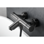 GENOVA EXTERNAL THERMOSTATIC BATHTUB MIXER WITH BLACK GUN METAL SHOWER KIT