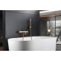 GENOVA EXTERNAL THERMOSTATIC BATHTUB MIXER WITH BRUSHED ROSE GOLD SHOWER KIT