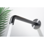 GENOVA MISCELATORE LAVABO A MURO SENZA SCARICO BLACK GUN METAL