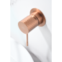 GENOVA WALL-MOUNTED BASIN MIXER WITHOUT DRAIN BRUSHED ROSE GOLD