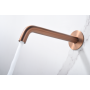 GENOVA WALL-MOUNTED BASIN MIXER WITHOUT DRAIN BRUSHED ROSE GOLD