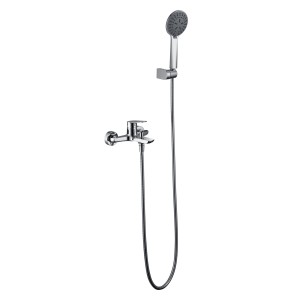 BELGICA SINGLE-LEVER BATHTUB MIXER WITH CHROME SHOWER KIT