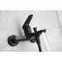BELGICA SINGLE-LEVER BATHTUB MIXER WITH SHOWER KIT MATT BLACK