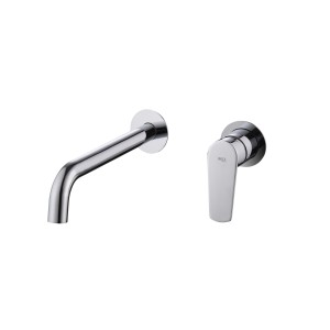 BELGICA WALL-MOUNTED SINGLE-LEVER BASIN MIXER WITH CHROME BUILT-IN PART