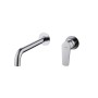 BELGICA WALL-MOUNTED SINGLE-LEVER BASIN MIXER WITH CHROME BUILT-IN PART