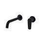 BELGICA WALL-MOUNTED SINGLE-LEVER BASIN MIXER WITH BLACK MATT BUILT-IN PART