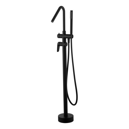 BELGICA MISCELATORE PER VASCA MONOCOMANDO FREESTANDING IN OTTONE NERO MATT