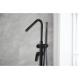 BELGICA FREESTANDING SINGLE-LEVER BATHTUB MIXER IN MATT BLACK BRASS