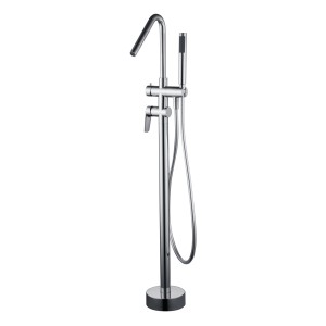 BELGICA SINGLE-LEVER FREESTANDING BATHTUB MIXER IN CHROME-PLATED BRASS