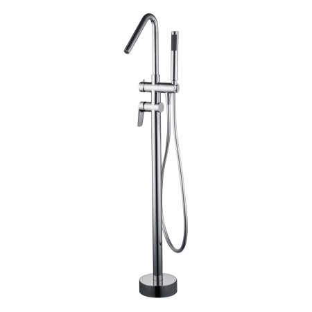 BELGICA MISCELATORE PER VASCA MONOCOMANDO FREESTANDING IN OTTONE CROMATO