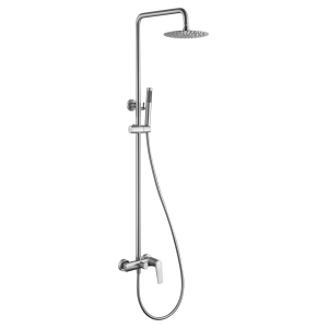 SINGLE-LEVER SHOWER COLUMN IN STAINLESS STEEL. S.316 SERIES DELOS