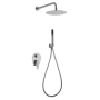 DELOS KIT DOCCIA MONOCOMANDO DA INCASSO CON DEVIATORE E DOCCETTA IN ACCIAIO INOX. S.316