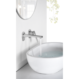 DELOS MISCELATORE LAVABO MONOCOMANDO DA INCASSO IN ACCIAIO INOX. S.316