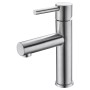 MOSCU MISCELATORE LAVABO MONOCOMANDO ACCIAIO INOX S.316 SENZA SCARICO