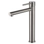 MOSCU HIGH SINGLE-LEVER BASIN MIXER IN STAINLESS STEEL S.316 WITHOUT DRAIN