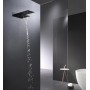 RODAS KIT DOCCIA INCASSO TERMOSTATICO NERO MATT CON SOFFIONE E CASCATA + DOCCETTA