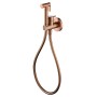 MUNICH BIDET SPRAY WITH HOT AND COLD WATER MIXER BRUSHED ROSE GOLD