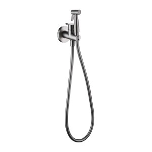 MUNICH IDROSCOPINO BIDET CON MISCELATORE ACQUA CALDA E FREDDA NICHEL SPAZZOLATO