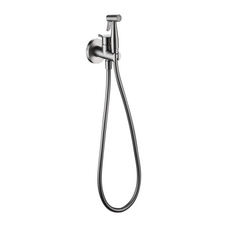 MUNICH IDROSCOPINO BIDET CON MISCELATORE ACQUA CALDA E FREDDA NICHEL SPAZZOLATO