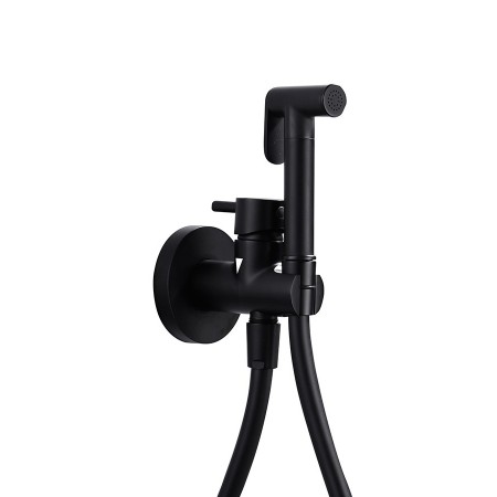 MUNICH BIDET SPRAY WITH HOT AND COLD WATER MIXER BLACK MATT