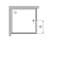 VIRGO CORNER 1 SLIDING DOOR + FIXED SIDE