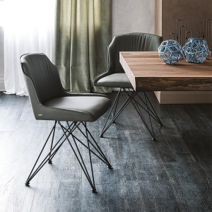 SEDIA GIREVOLE FLAMINIA 57x61x83h - SENZA BRACCIOLI