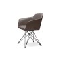 SEDIA GIREVOLE FLAMINIA 67x61x83h - CON BRACCIOLI
